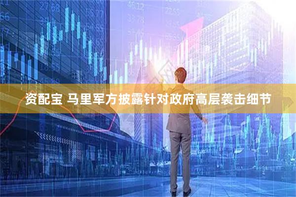 资配宝 马里军方披露针对政府高层袭击细节